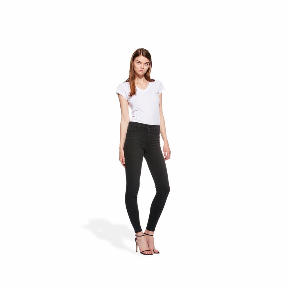 Mott and Bow High Rise Skinny Orchard Jeans-Color: Dark Gray, Size: 32
